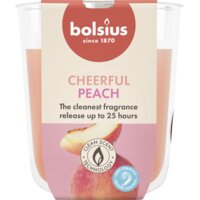 Een afbeelding van Bolsius True scents geurglas peach 8cm
