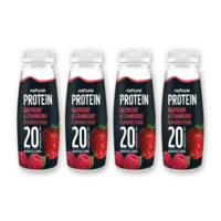 Melkunie Protein aardbei & framboos shake 4-pack