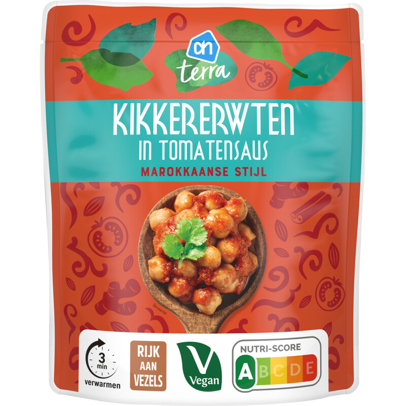 Een afbeelding van AH Terra Kikkererwten in tomatensaus