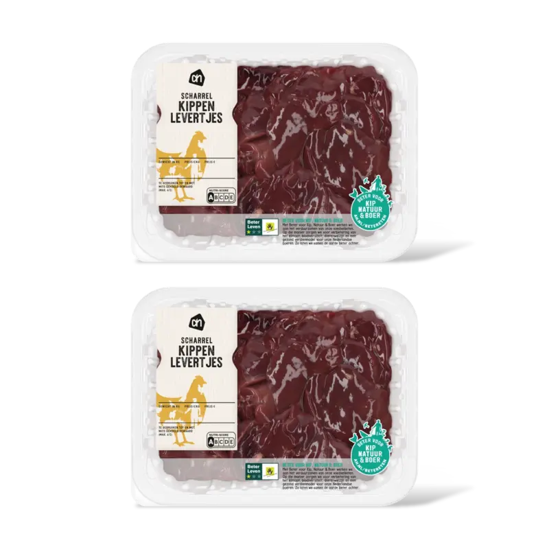 AH Scharrel kippenlevertjes 2-pack