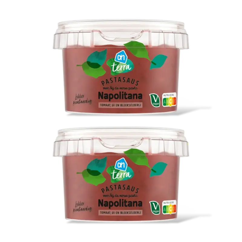 AH Terra Plantaardig pastasaus napolitana 2-pack