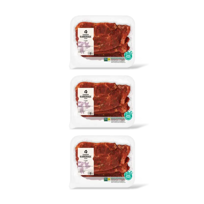 AH Schouderkarbonade gekruid 3-pack