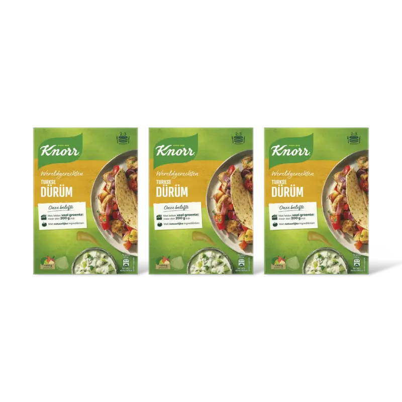 Knorr Wereldgerechten Turkse dürüm 3-pack
