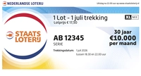 Staatsloterij Online 1 juli staatslot