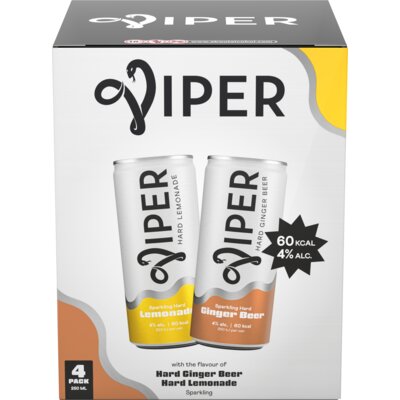 pdp-image-Viper Hard lemonade ginger beer 4-pack