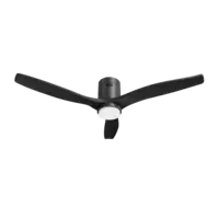 Hombli Smart ceiling fan & light - black/black