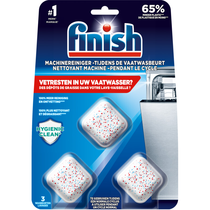 Een afbeelding van Finish Machinereiniger tijdens de wasbeurt