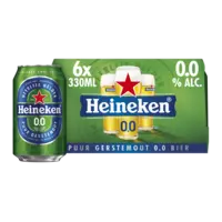 Heineken Premium pilsener 0.0 6-pack