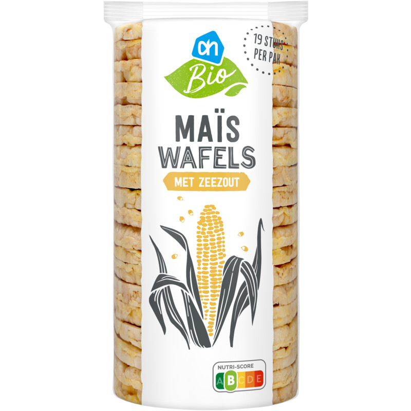 Een afbeelding van AH Biologisch Maiswafels met zeezout