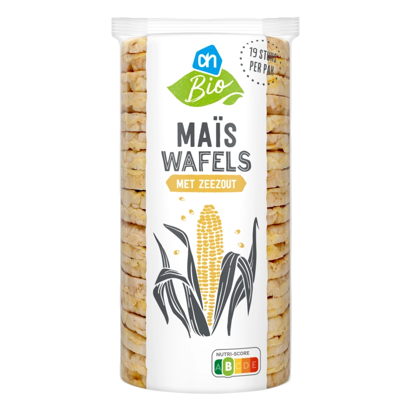 Maiswafels met zeezout