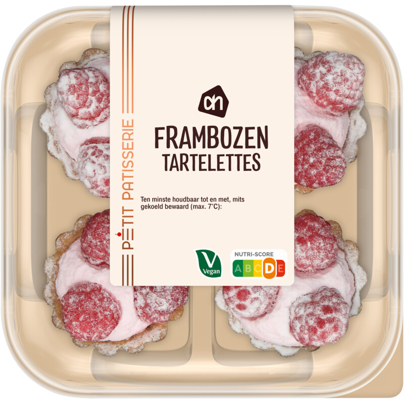 Een afbeelding van AH Mini framboos tartelette