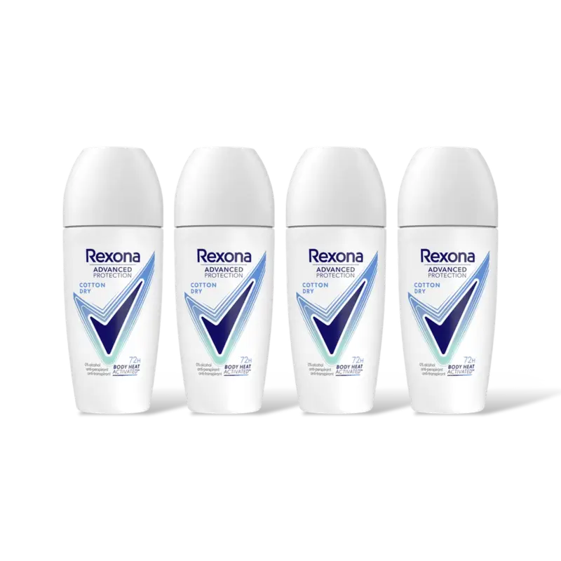 Rexona Dry cotton anti-transpirant 4-pack