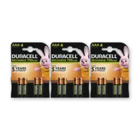Duracell Rechargeable AAA-batterijen 750 mAh 3-pk
