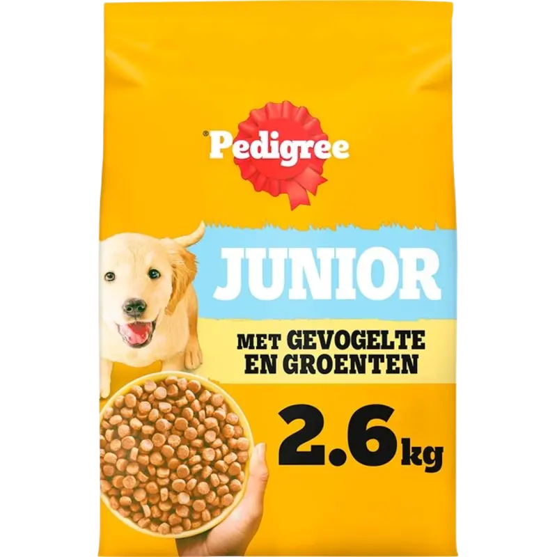 Junior met gevogelte en groenten