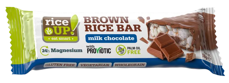 Brown rice bar milk chocolate bel