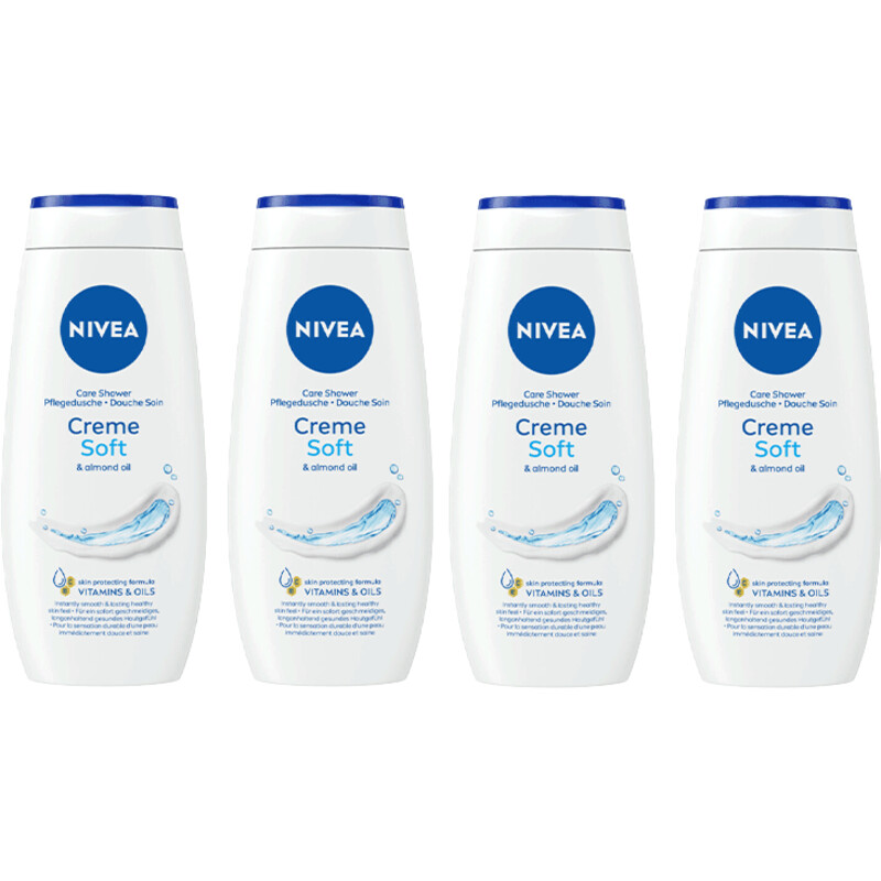 Een afbeelding van NIVEA Creme soft douchecreme 4-pack