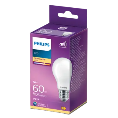 pdp-image-Philips Led fil standaard mat E27 60W