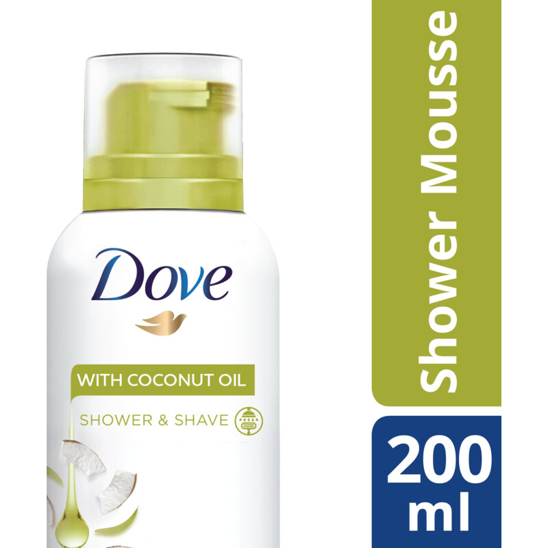 Een afbeelding van Dove Coconut oil shower mousse