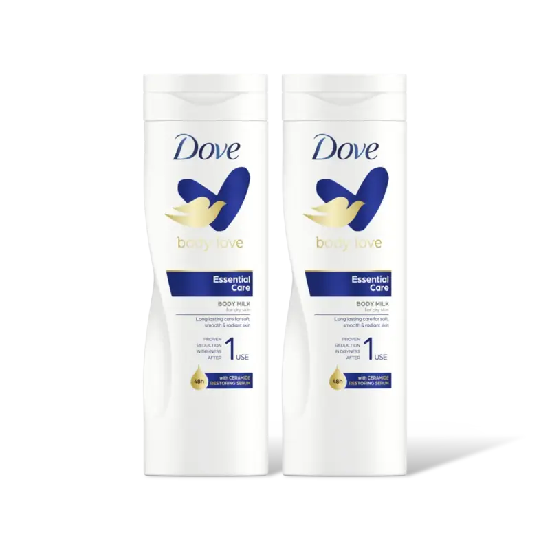 Dove Body lotion essential care 2-pack