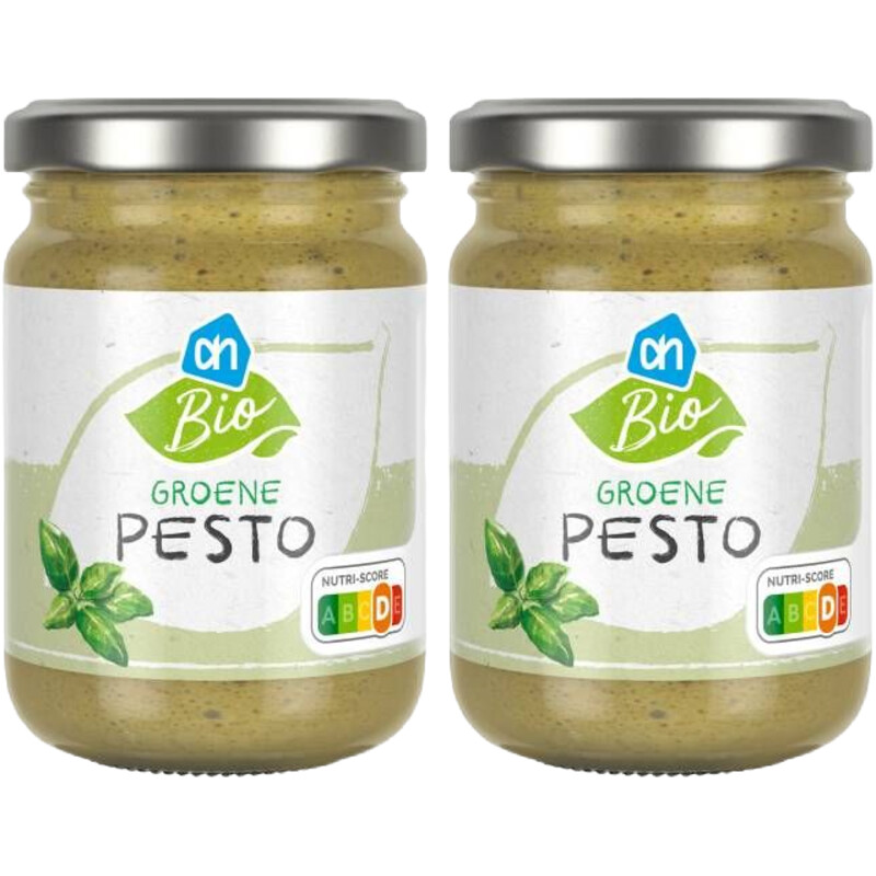 Een afbeelding van AH Biologisch Groene pesto 2-pack