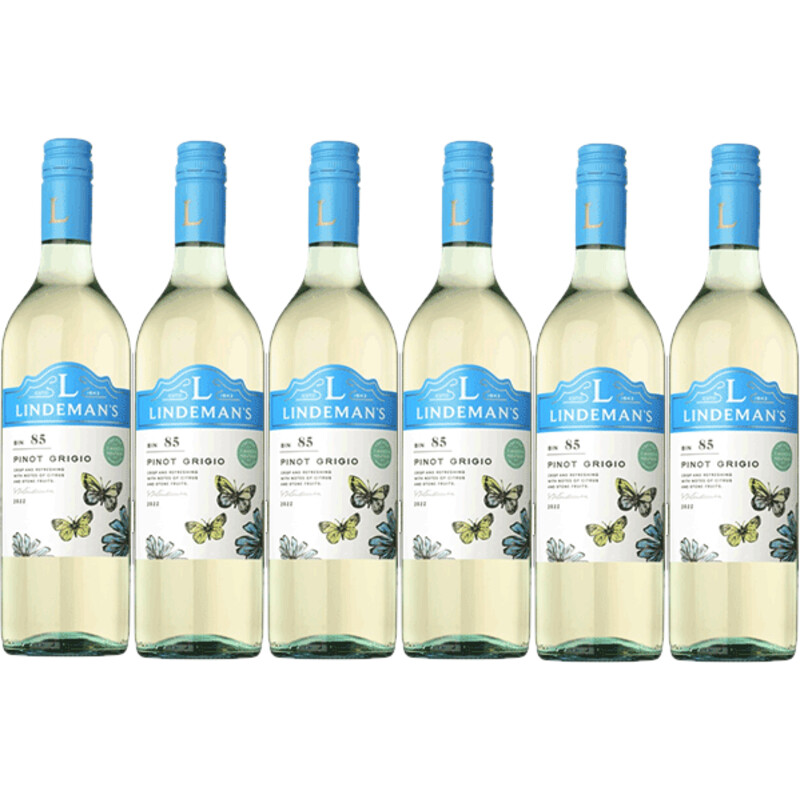 Een afbeelding van Lindeman's Bin 85 pinot grigio 6 flessen