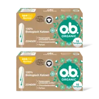 o.b. Organic cotton tampons normaal 2-pack