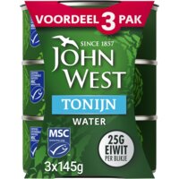 Een afbeelding van John West Tonijn in water 3-pack