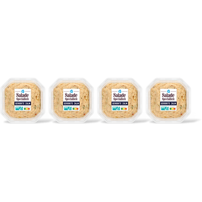 AH Salade specialiteit gerookte zalm 4-pack