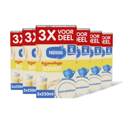 pdp-image-Nestlé Pyjamapapje banaan 6m+ 3x voordeel 6pack