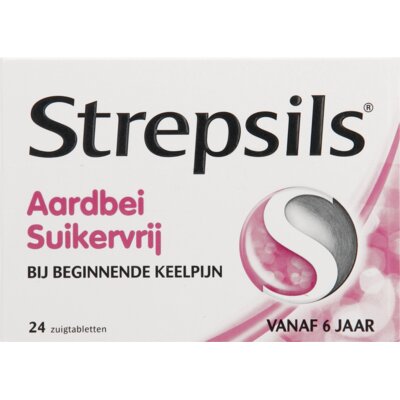 pdp-image-Strepsils Aardbei suikervrij zuigtabletten