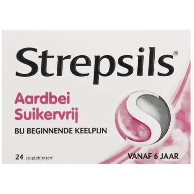 pdp-image-Strepsils Aardbei suikervrij zuigtabletten
