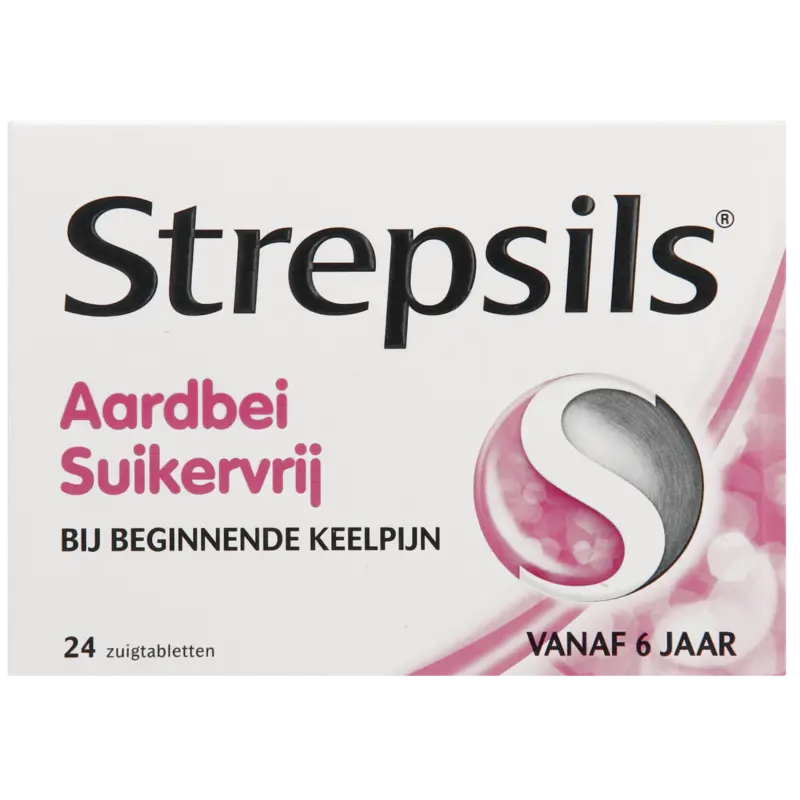 Aardbei suikervrij zuigtabletten