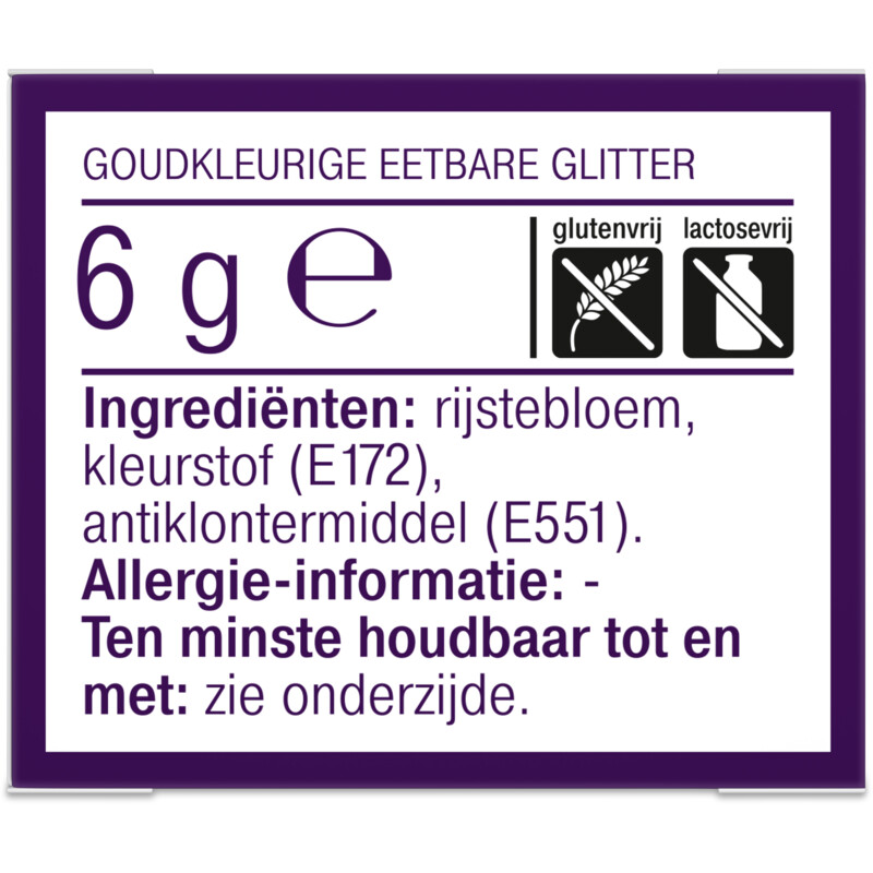 Een afbeelding van AH Excellent Glitterdust goud