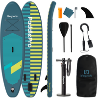 Lifegoods Sup board basic allround 1 stripe cyaan
