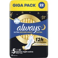 Always Ultra secure night extra wings giga pack