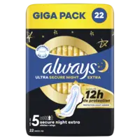 Always Ultra secure night extra wings giga pack