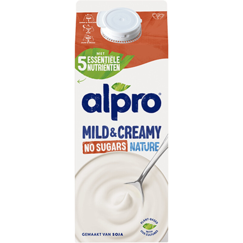 Een afbeelding van Alpro Mild & creamy zonder suikers