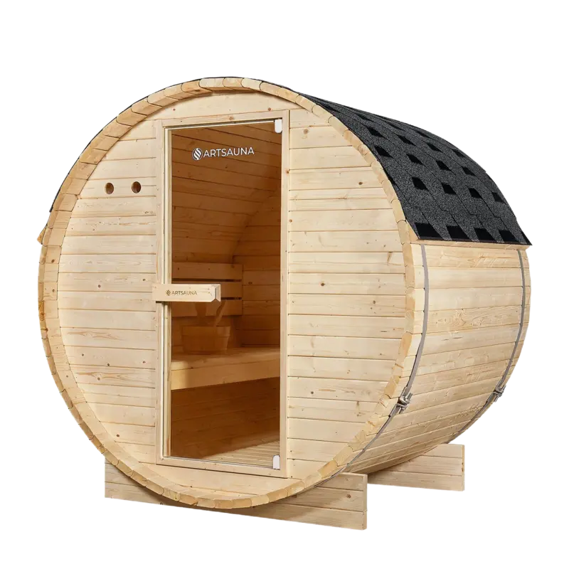 Barrelsauna spitsbergen 2-6 personen