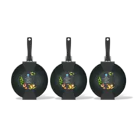 AH Wok easy chef 28cm 3-pack