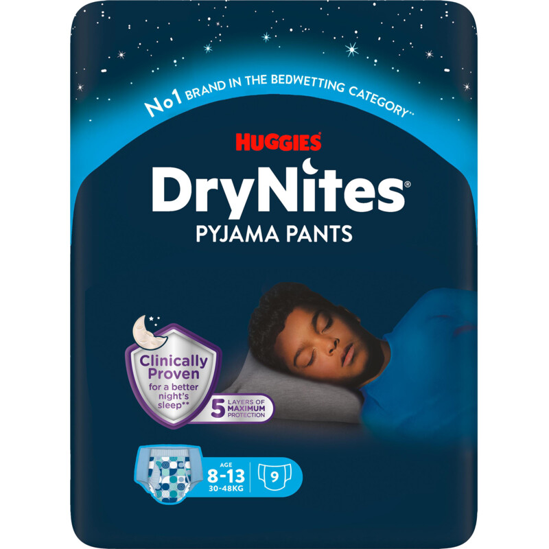 Een afbeelding van Huggies DryNites luierbroekjes jongen 8-13 jaar
