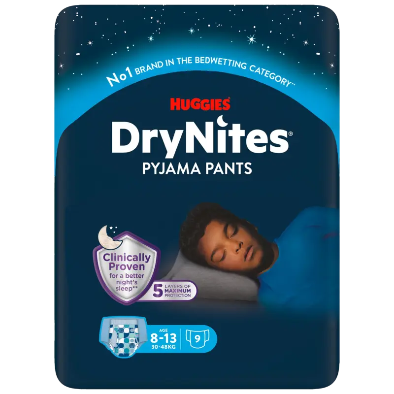 DryNites Absorberende Nachtbroekjes Boy - 8 tot 13 Jaar