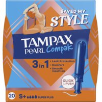 Een afbeelding van Tampax compak pearl super plus SP X18