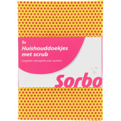 pdp-image-Sorbo Huishouddoekjes met scrub 25x35cm 3st