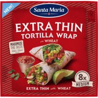 Santa Maria Extra thin tortilla wheat medium