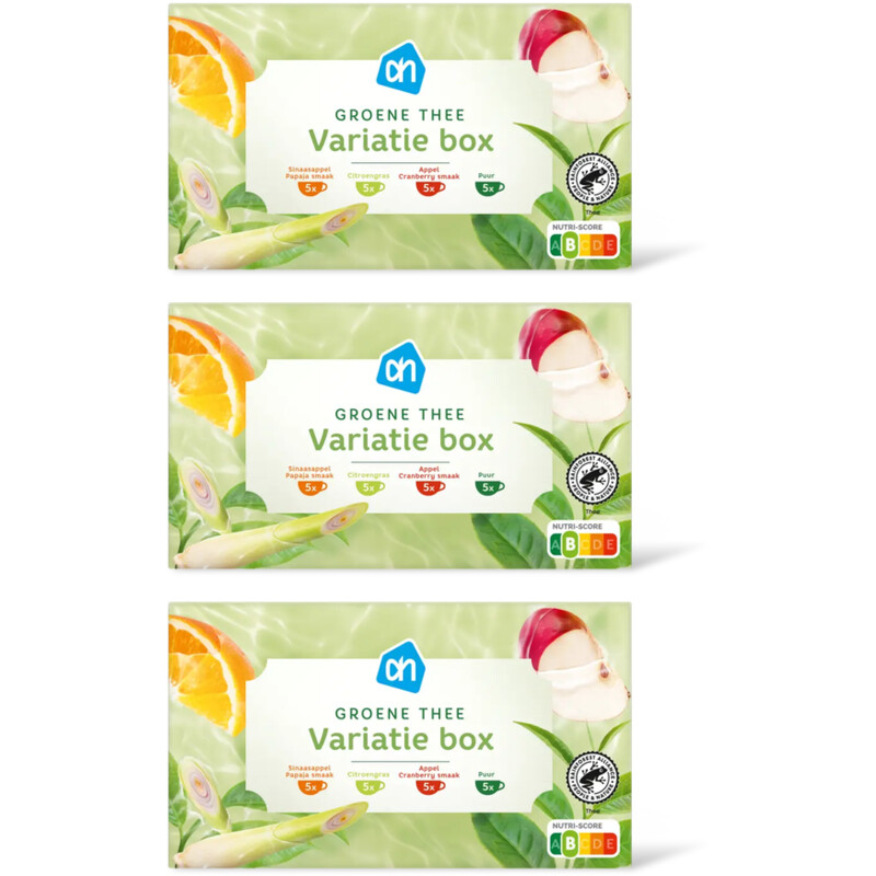 AH Groene thee variatie box 3-pack