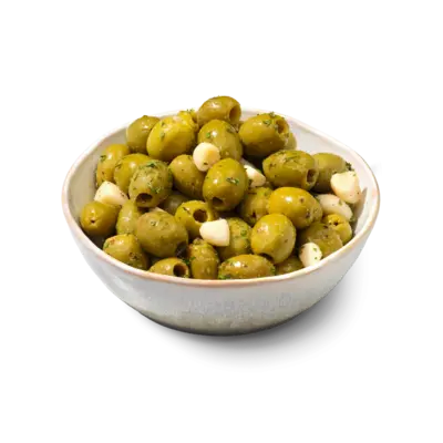 pdp-image-AH Groene olijven met knoflook