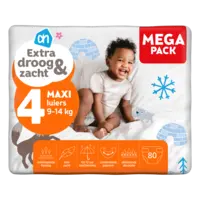 AH Extra droog en zacht luiers maat 4