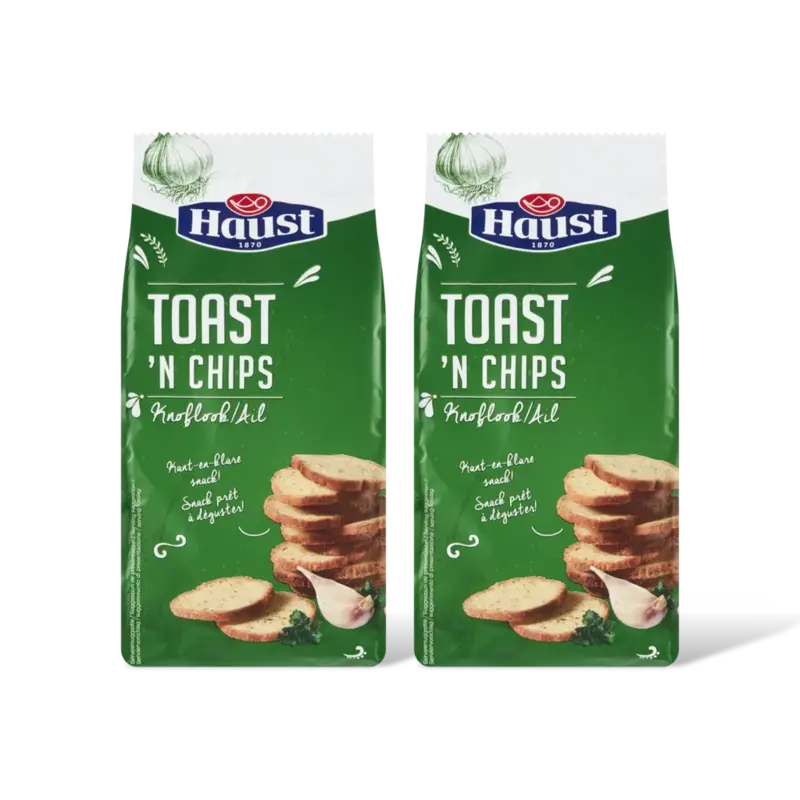 Haust Toast en chips knoflook 2-pack