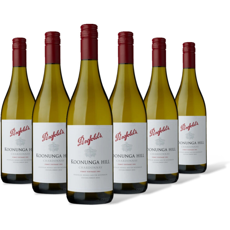 Penfolds  Koonunga hill chardonnay 6 flessen