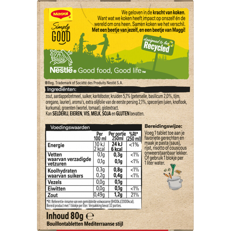 Een afbeelding van Maggi Bouillon Mediterraans